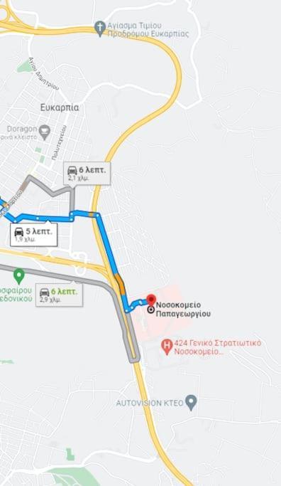 Ferienwohnung 5 Min From Papageorgiou Free Indoor Parking Thessaloniki Exterior foto